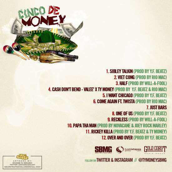 CINCO DE MONEY TRACKLIST