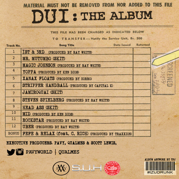 DUI Album - Back