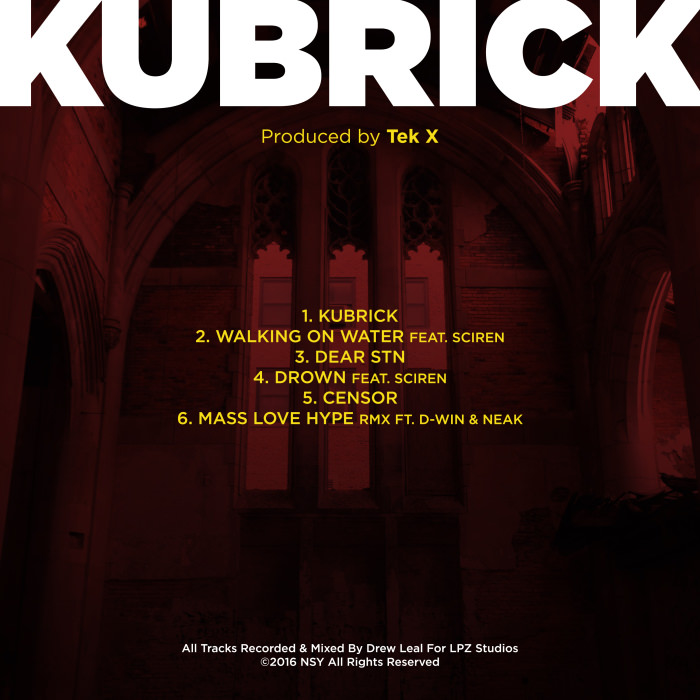 D-Win Kubrick EP Back Cover