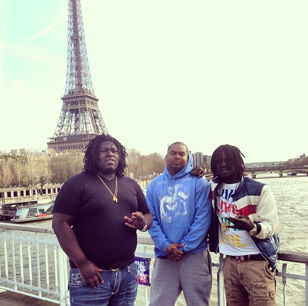 kanye-west-works-with-chief-keef-young-chop-in-paris-HHS1987-2013