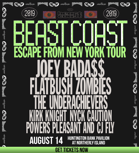 The Beast Coast: Escape from New York Tour w/ Joey Bada$$, Flatbush  Zombies, The Underachievers & more lands in Chicago 8/14. Grab tix now –  Fake Shore Drive®